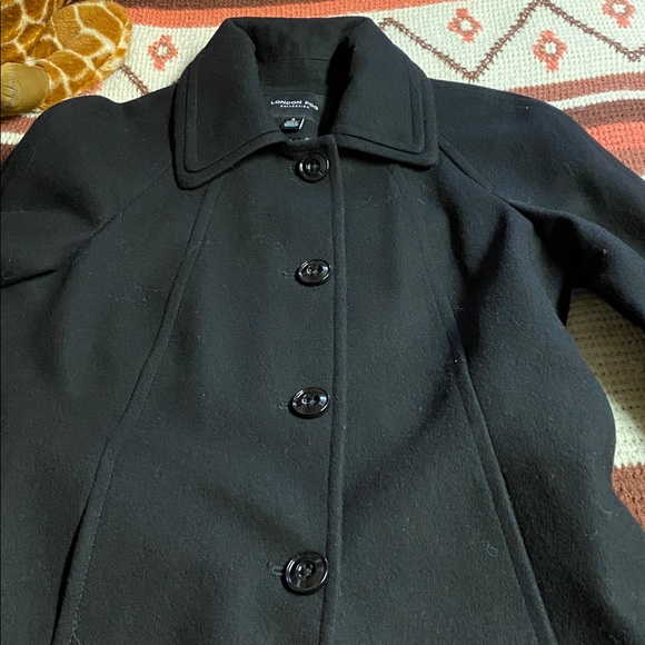 London Fog Elegant Black Coat - Picture 4 of 10